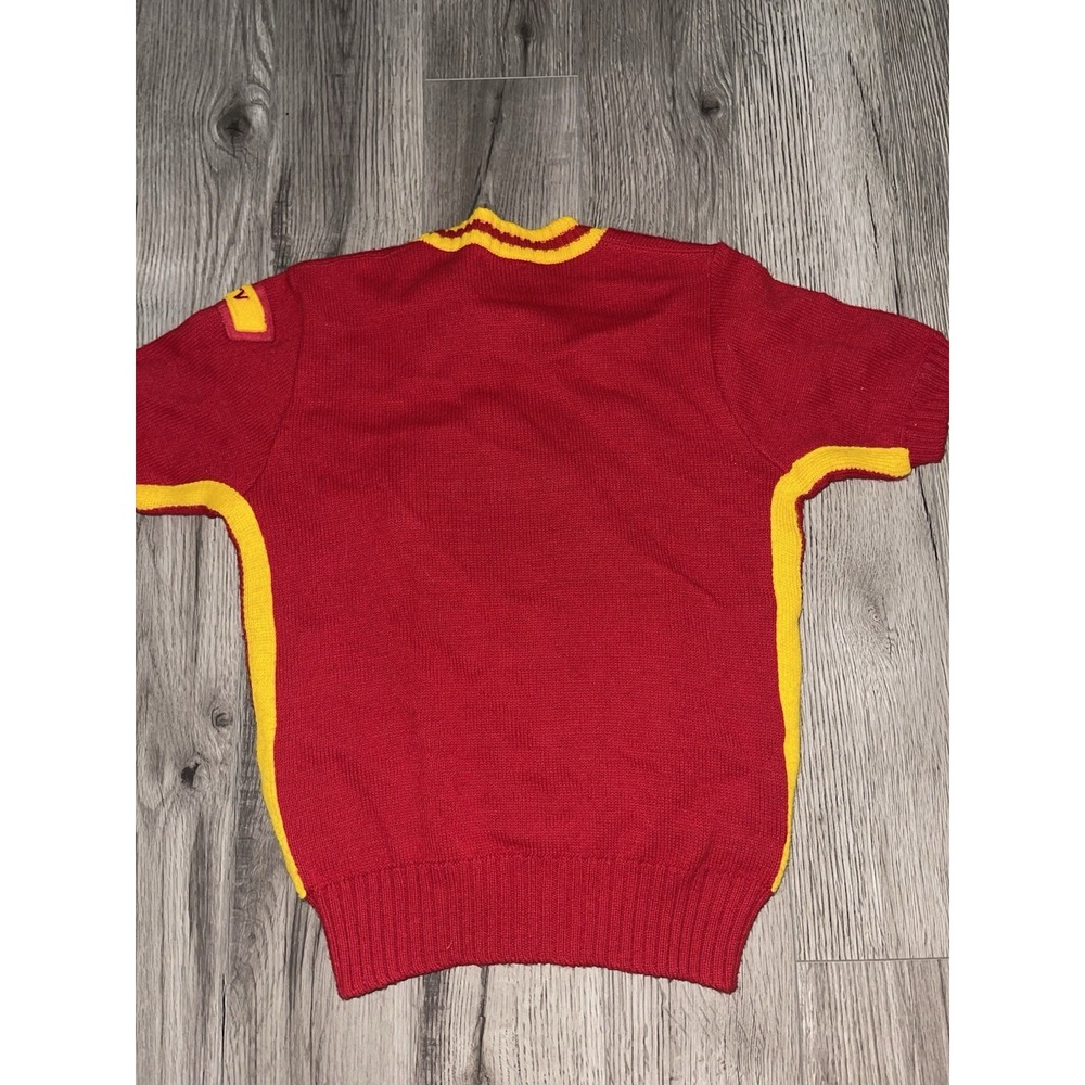 Vintage 70's Lot Cheerleading Uniform Sweater Pleated Skirt Blue Yellow Varsity‎ - Picture 9 of 16